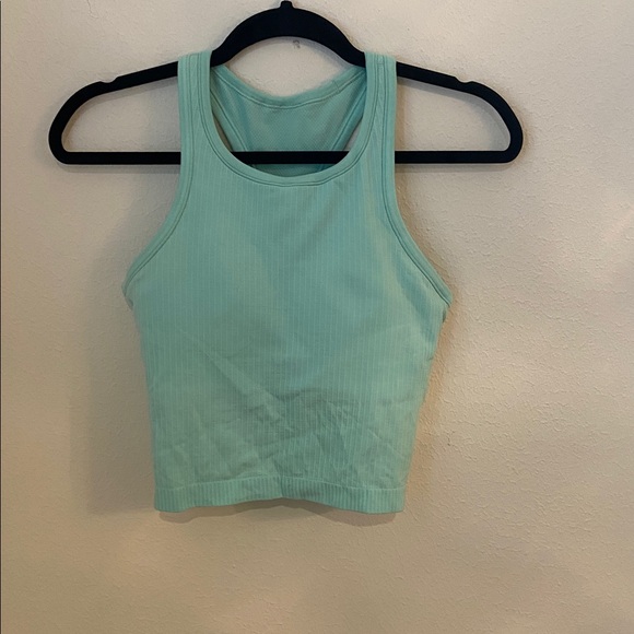 Lululemon Ebb To Street Razorback Crop Tank Wild Mint - Picture 2 of 5
